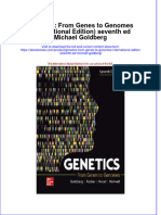 Genetics From Genes To Genomes International Edition Seventh Ed Michael Goldberg Full Chapter