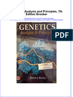 Genetics Analysis and Principles 7Th Edition Brooker Full Chapter