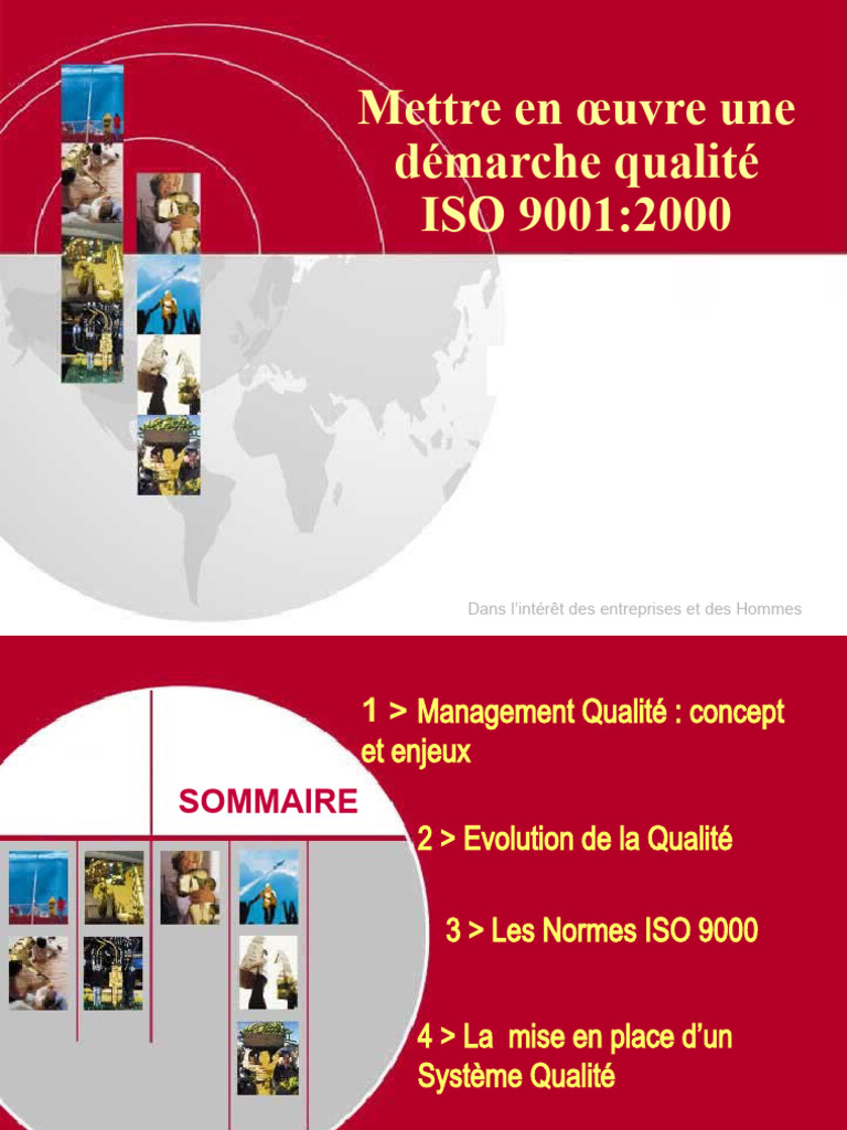 Mise en place d'un Système Qualité ISO 9001 | PDF | Système de ...