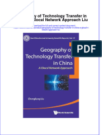 Geography Of Technology Transfer In China A Glocal Network Approach Liu full chapter