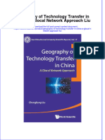 Geography of Technology Transfer in China A Glocal Network Approach Liu Full Chapter