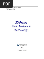 Tutorial 1 - 2D Frame - Static Analysis and Steel Design