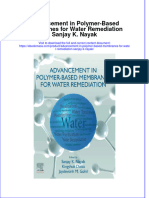 Advancement In Polymer Based Membranes For Water Remediation Sanjay K Nayak full chapter