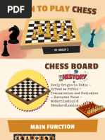 Brown Bold Illustrated Learn To Play Chess Game Fun Presentation