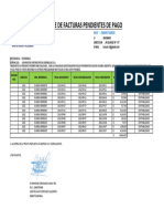 REPORTE DE FACTURAS PENDIENTES DE PAGO