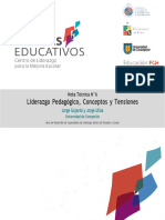 Liderazgo Pedagógico, Conceptos y Tensiones