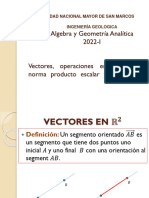 Semana9 - Vectores, Norma, Producto Interno