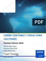 Cierre Contable y Fiscal Pymes Revision Febrero 2024 CASTperweb