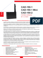Panel de Detección - CAD-150 - Datasheet