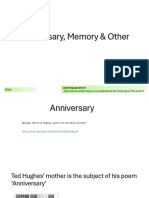 Memory Anniversay and Other