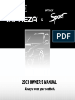 Impreza 2003 Manual
