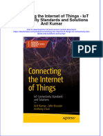 Connecting The Internet of Things Iot Connectivity Standards and Solutions Anil Kumar Full Chapter