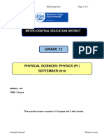 1 2019 Sept P1 GR 12 Physical Sciences MCED