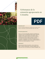 Gobernanza de La Extension Agropecuaria en Colombia