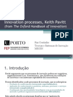 (RuiCoutinho)InnovationProcessesKPavitt_PT