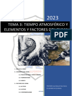 TEMA 3 Tiempo Atmosferico y Los Elementos y Factores Del Clima