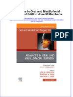 Advances In Oral And Maxillofacial Surgery 1St Edition Jose M Marchena full chapter