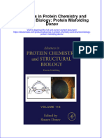 Advances in Protein Chemistry and Structural Biology Protein Misfolding Donev Full Chapter