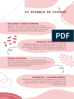 Infografía Salud Mental Orgánico Creativo Rosado y Blanco