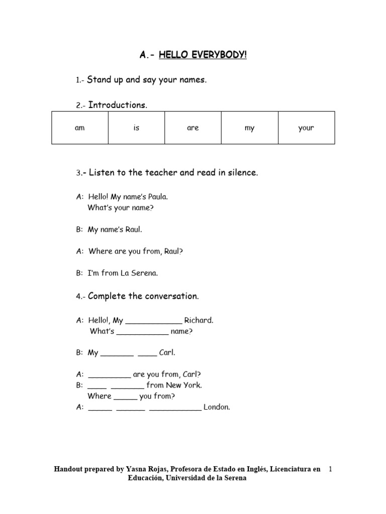 Basic exercises hello everybody pdf