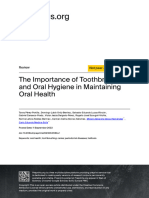 The Importance of Toothbrushing and Oral Hygiene I