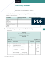 Worksheet 2.1 Introducing Business Documents