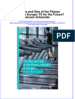 The Rise and Size of The Fitness Industry in Europe Fit For The Future Jeroen Scheerder Ebook Full Chapter