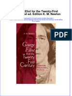 George Eliot For The Twenty First Century 1St Ed Edition K M Newton Full Chapter