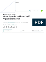 Once Upon An IAS Exam by K. Vijayakarthikeyan - PDF