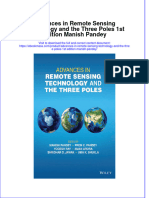Advances in Remote Sensing Technology and The Three Poles 1St Edition Manish Pandey Full Chapter