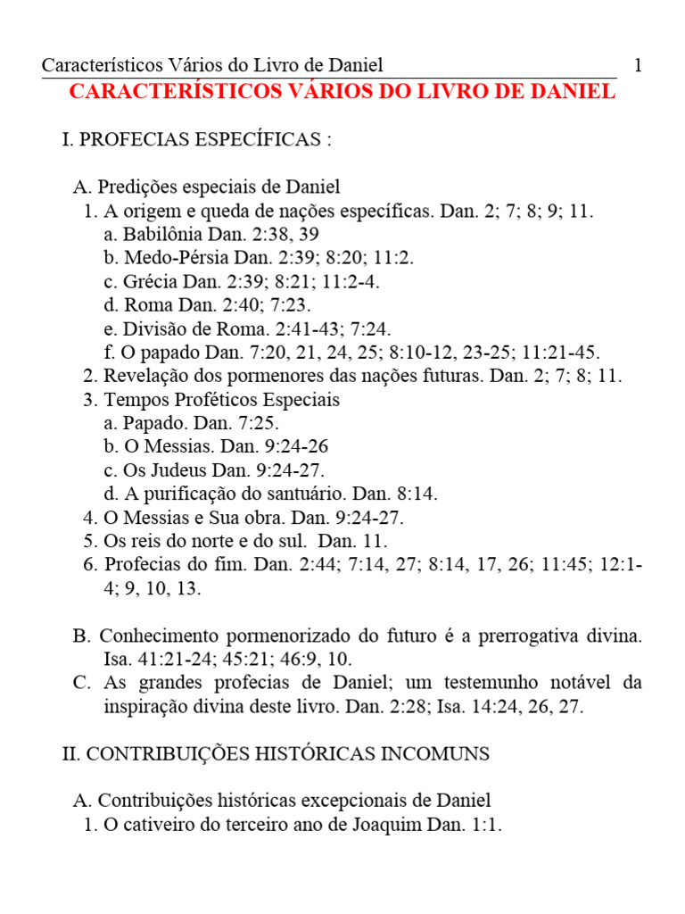 04 Característicos Do Livro de Daniel | Download grátis PDF | Assíria ...