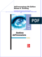 Gestione Dellinnovazione 5Th Edition Melissa A Schilling full chapter