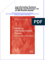 Advancing Information Systems Theories Rationale and Processes 1St Edition Nik Rushdi Hassan Full Chapter