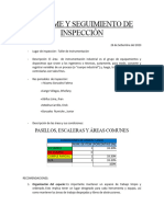 Informe y Seguimiento de Inspección