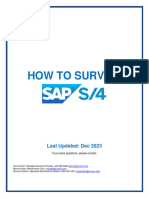 How To Survive Sap S4 2023-12-21