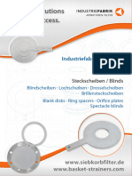 Catalogue - Flyer Blank Disks, Spade Flange, Spectacle Blank Disks, Ring Spacer