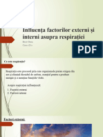 Influența Factorilor Externi Și Interni Asupra Respirației