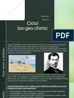 Ciclul Bio-Geo-Chimic: Bacriv Dorin Clasa IX-a