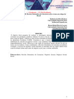 NEGÓCIOS SOCIAIS- Revisão Sistemática de Literatura sobre o tema em artigos do Brasil