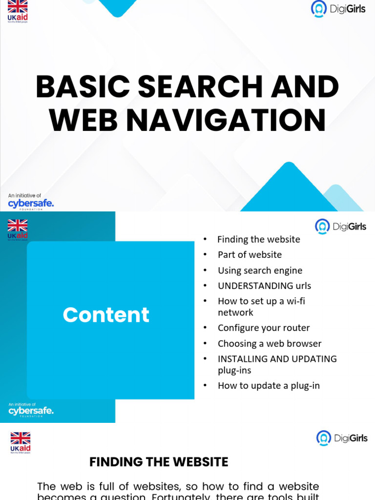 Web Navigation and Wi-Fi Setup Guide | PDF | World Wide Web | Internet ...