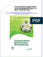 Contemporary Chemical Approaches For Green And Sustainable Drugs 1St Edition Torok M Ed full chapter