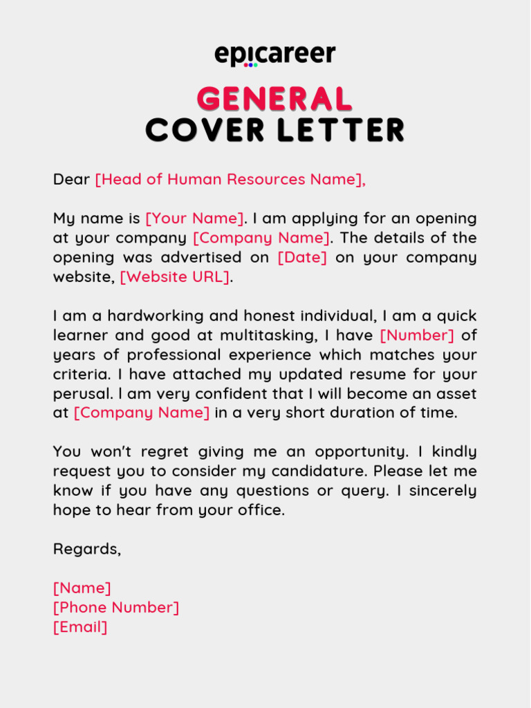 Cover Letter Template 1663769296 | PDF | Recruitment | Employment