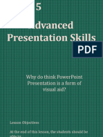 Lesson 5 Advanced Presentation Skills
