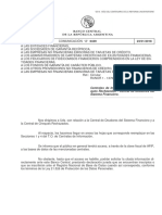 Centrales de Información - Central de Che-Ques Rechazados - Central de Deudores Del Sistema Financiero