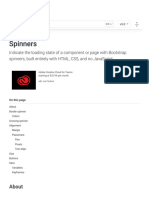 Spinners (buffring)· Bootstrap v5.0