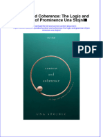 Context And Coherence The Logic And Grammar Of Prominence Una Stojnic full chapter