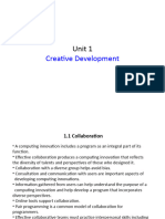 1.1 Creative Development