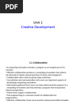 1.1 Creative Development