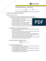 Examen Teórico de Excavadora Modelo 350glc II