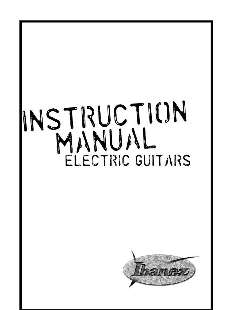 Ibanez Guitar Manual 2009 PDF Guitars Nut (Hardware)